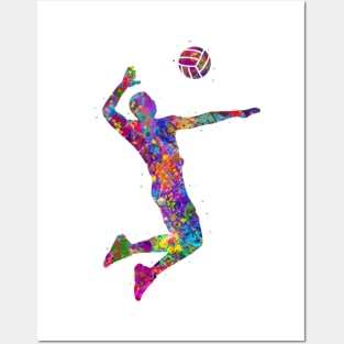 Volleyball player Posters and Art